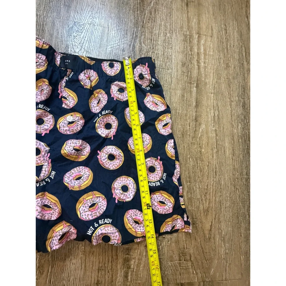 Aeropostale Mens Medium Navy Blue Pink Donut Print Cotton Boxer Shorts M HoReady